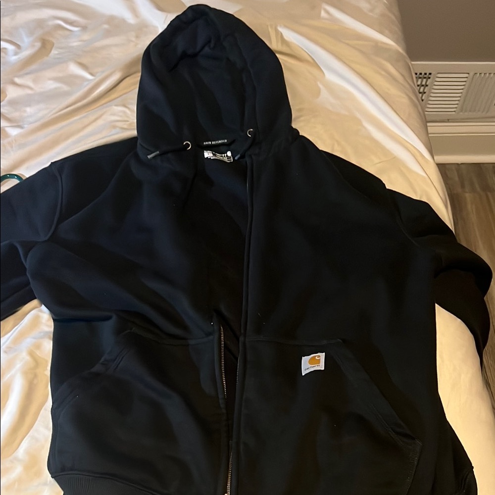 Carhartt Black Zip-Up Hoodie
